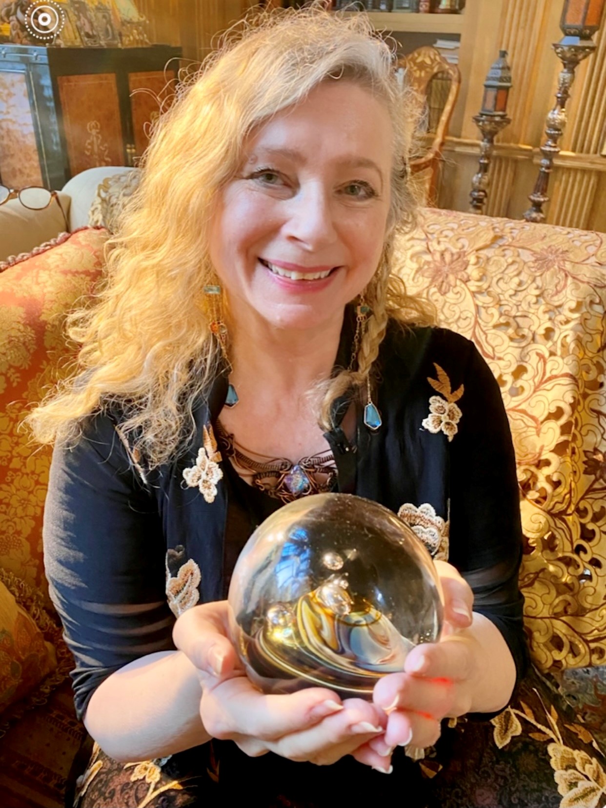Sherry L. Ross with crystal ball